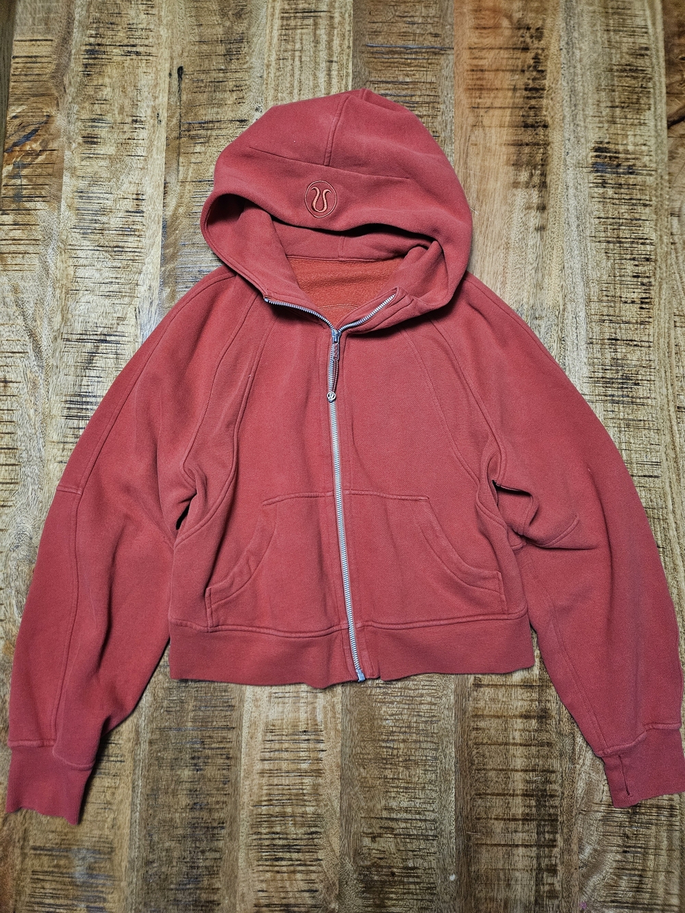 Lululemon SCUBA Red Full-Zip Hooded Jacket Xs/S